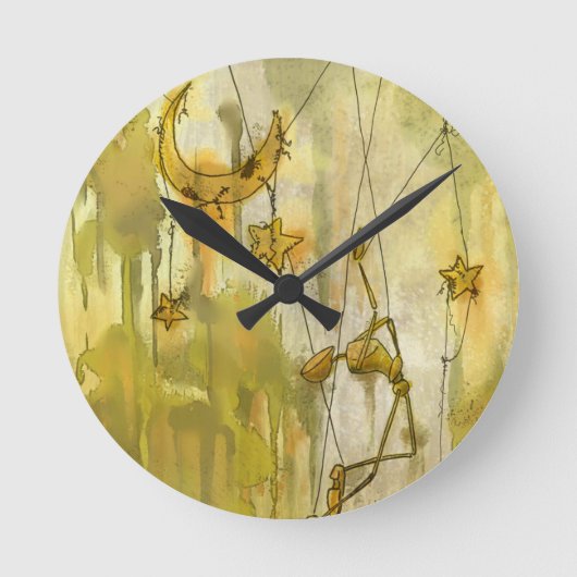 Horloge Ronde Le rêve d'une marionnette de la lune et des (Recto)