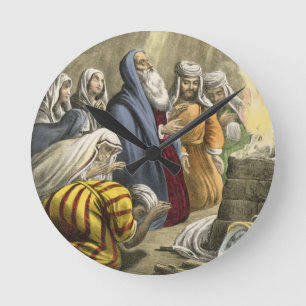 Horloge Ronde Le sacrifice de Noé sur laisser l'arche, d'une
