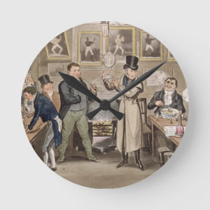 Horloge Ronde Le salon de Cribb : Tom présentant Jerry et la