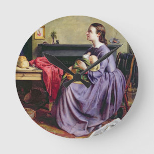 Horloge Ronde Le seigneur, Thy sera fait, 1855 (l'huile sur la