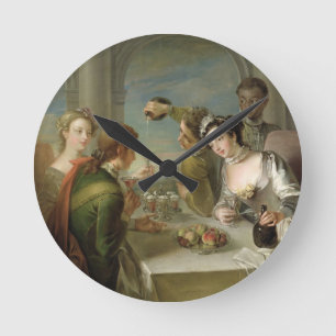 Horloge Ronde Le sens du goût, c.1744-47 (huile sur la toile)