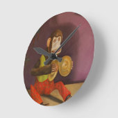 Horloge Ronde Le singe voient le singe faire (Angle)