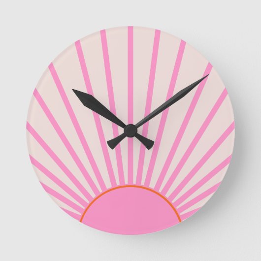 Horloge Ronde Le Soleil 01 Soleil rose (Recto)