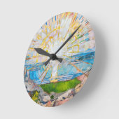 Horloge Ronde Le Soleil 1909 | Edvard Munch | (Angle)