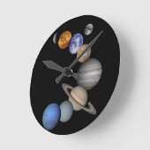 Horloge Ronde Le système solaire range nos planètes (Angle)