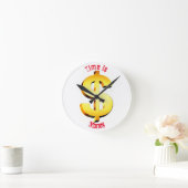 Horloge Ronde Le temps, c'est de l'argent ! (Maison)