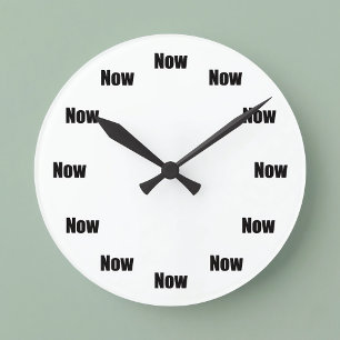 Horloge Ronde Le temps de la pleine conscience est maintenant