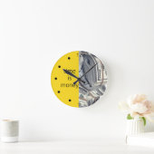 Horloge Ronde Le temps est l'argent (Maison)