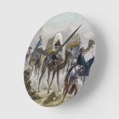 Horloge Ronde Le train à chameaux, de 'Constantinople et le Blac (Angle)