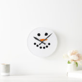 Horloge Ronde Le visage de Snowman (Maison)