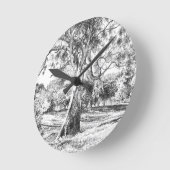 Horloge Ronde Le Winnie l'Arbre à l'Oeil - Coussin (Angle)