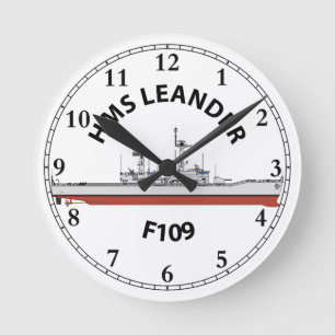 HORLOGE RONDE LEANDER HMS - F109 - ORIG LEANDER