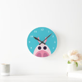 Horloge Ronde Leary le cochon (Maison)