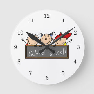Horloge Ronde L'école est Cool