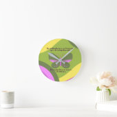 Horloge Ronde Leçons D'Un Papillon (Maison)