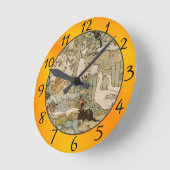 Horloge Ronde Lecture amusante (Angle)