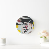 Horloge Ronde "Lecture de la volonté" Peinture sur une (Maison)