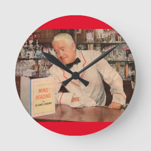 Horloge Ronde lecture d'esprit au bar