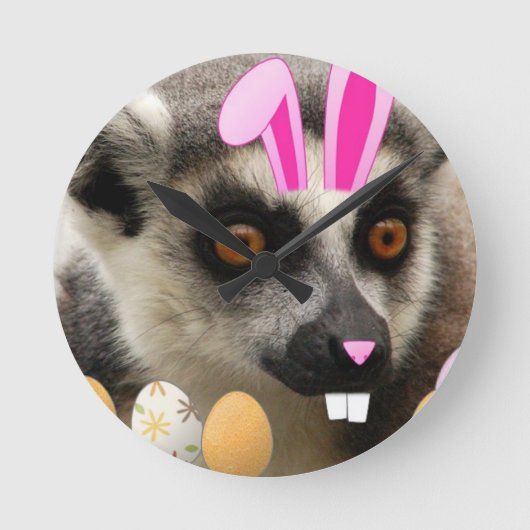 Horloge Ronde Lemur Easter (Recto)