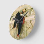 Horloge Ronde L'Enfant du Regiment (le tir aléatoire) 1855 (Angle)