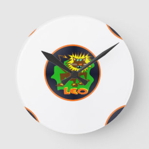 Horloge Ronde leo zodiaque