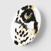 Horloge Ronde Léopard Eye (Angle)