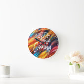 Horloge Ronde Les Bonnes Choses Sont À Venir-97489 (Maison)