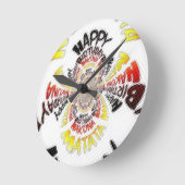 Horloge Ronde Les cadeaux de Hakuna Matata de joyeux (Angle)