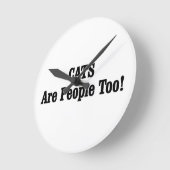 Horloge Ronde Les CATS Sont Aussi Des Gens ! (Angle)