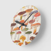 Horloge Ronde Les Champignons (Angle)