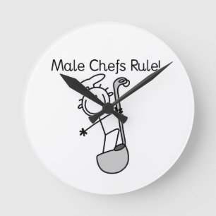Horloge Ronde Les chefs masculins règnent