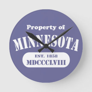 Horloge Ronde Les clocks du Minnesota