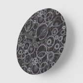 Horloge Ronde Les Cogwheels (Angle)