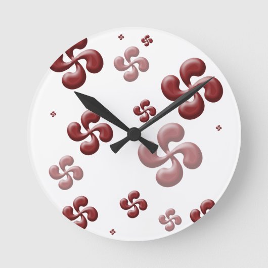 Horloge Ronde Les croix Basque 3d ! (Recto)