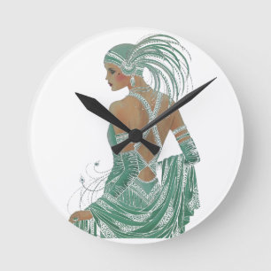 Horloge Ronde Les femmes de Hakuna Matata deviennent vertes.png