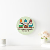 Horloge Ronde Les Gnomes M'Ont Fait Le Faire (Maison)