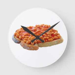 Horloge Ronde Les haricots au toast
