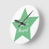 Horloge Ronde Les meilleurs Therapistes de Massage du monde (Angle)