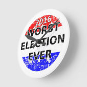 Horloge Ronde Les pires élections jamais (Angle)