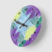Horloge Ronde Les Tons Gratuits Pastel (Angle)