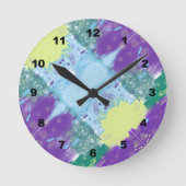 Horloge Ronde Les Tons Gratuits Pastel (Recto)