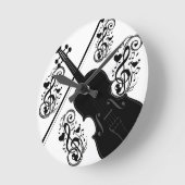 Horloge Ronde Let's Play,Violin_ (Angle)