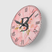 Horloge Ronde Lettre B (Angle)