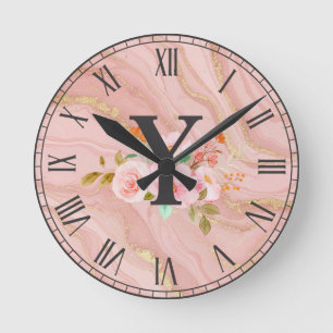 Horloge Ronde Lettre Y