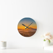 Horloge Ronde Lever de soleil entre les collines (Maison)