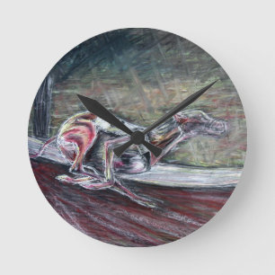 Horloge Ronde Lévrier, emballant l'art pour des sports et des