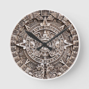 Horloge Ronde L'extrémité maya du calendrier 2012 du monde