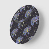 Horloge Ronde Lézard de Zentangle (Angle)