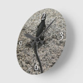 Horloge Ronde Lézard noir (Angle)