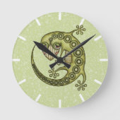 Horloge Ronde Lézard vert (Recto)